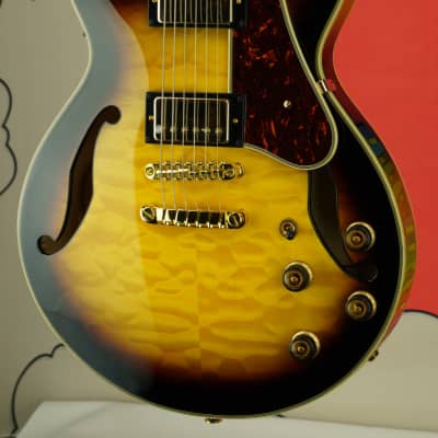 Ibanez Artcore Express Electric Guitar - Antique Yellow Sunburst image 4