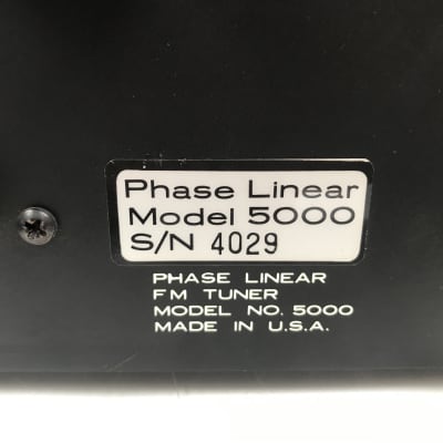 Phase Linear Model 5000 Series Two Stereo Tuner image 3