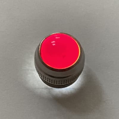 Vintage Smooth Glass Amplifier Jewel Lens, RED, Fits Fender and Other Amplifiers image 2