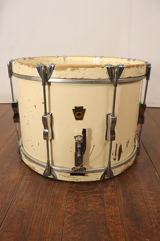 Ludwig Trans Badge 10x15" Marching Snare Drum Vintage 1960's Reverb