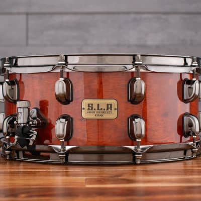 TAMA SLP 'SOUND LAB PROJECT' 14 X 6 G BUBINGA SNARE DRUM, QUILTED