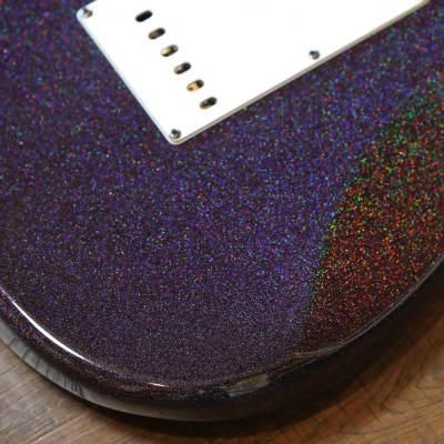 Benford Guitars Modern S Double-Cut Electric Guitar Purple Sparkle w/ Birdseye Maple Neck + OGB image 15