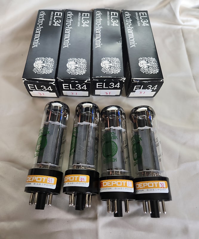 El34 Tubes Matched Pair Electro-Harmonix EL34 Power Tubes