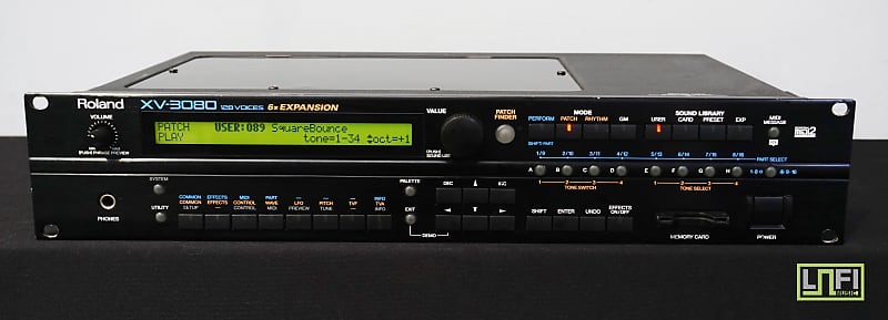 Roland XV-3080 Synthesiser Expandable Rack Mount MIDI Sound Module - 100V