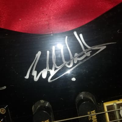 Eddie Van Halen X4 autographed Guitar Yamaha 'RGZ CUSTOM" 1987 gloss black Very Rare image 1