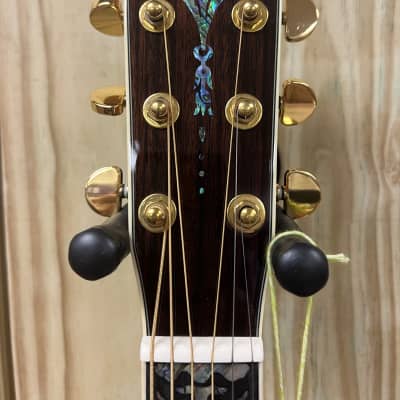 DREADNOUGHT FORTY FIVE D model acoustic guitar 2024 - Natural inlays galore FREE WRANGLER DENIM STRAP image 9