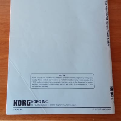 Korg Prophecy - 2 Original manuals + 2 Eprom version 2.0 image 11