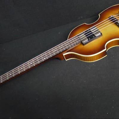 Hofner German Aged Relic Left Handed CAVERN H500/1-61-RLC-0 '61 Violin Bass Vintage Look CUSTOM Revolution Paul M Conversion 2021 image 2