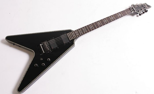 Schecter Hellraiser V-1 FR Black | Reverb