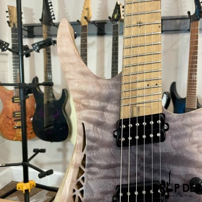 OD Guitars Minerva Headless Multi-Scale Electric Guitar w/ Case-Mid Burst image 5