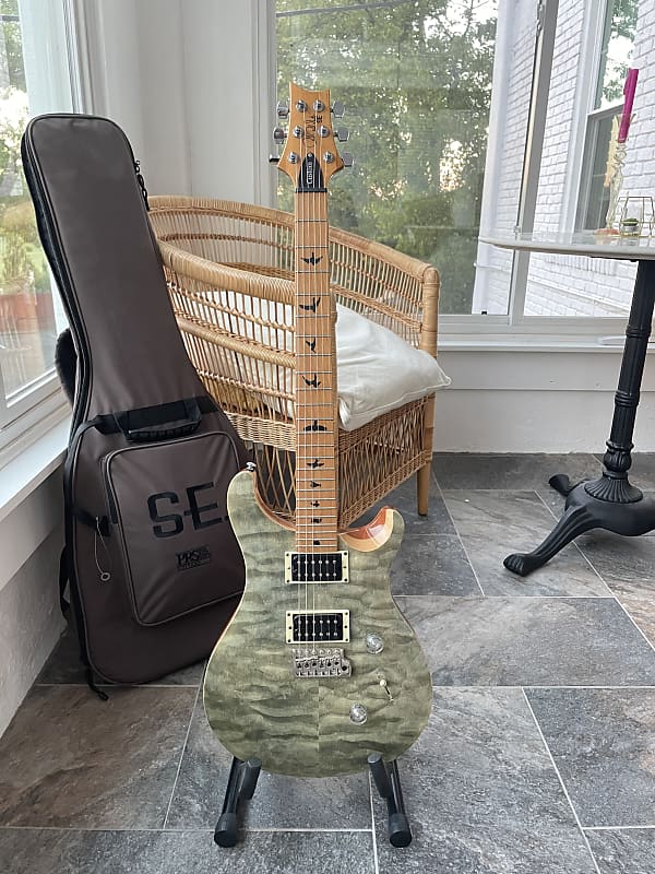 PRS SE Custom 24 Roasted Maple ロックペグ PRS SE Custom 24 Roasted Maple Limited in Charcoal Burst