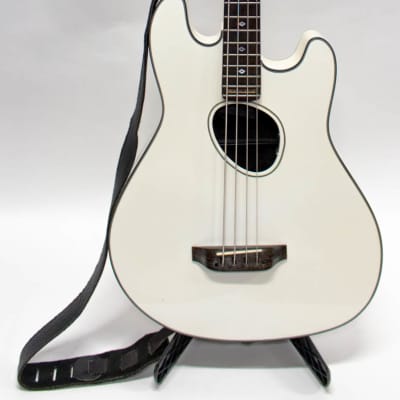 Kramer Ferrington Acoustic-Electric Bass Guitar with Case - White image 2