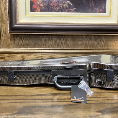 BAM France 'Hightech Contoured' Violin Case in Silver Carbon