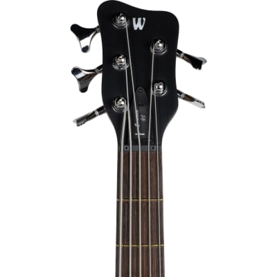 Warwick Pro Series Corvette $$ 5 String Bass - Nirvana Black Transparent Satin image 3
