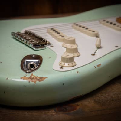 Fender Custom Shop '58 Strat Relic - Super Faded Aged Surf Green image 7