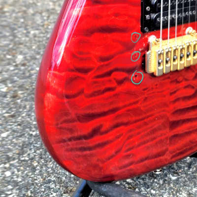 Carvin DC400 Red Quilted Maple w/ OHSC image 15