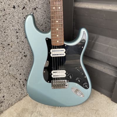 Fender Standard Stratocaster with Rosewood Fretboard  Surf Green metallic electric guitar Rosewood Blue image 4