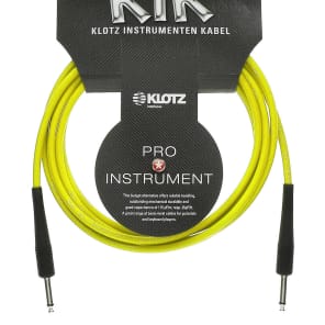 Klotz KIK6-0PPYE 1/4" TS Instrument Cable - 20'