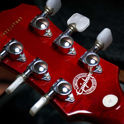 Epiphone Ace Frehley Signature "Budokan" Les Paul Custom 2012 - Faded Cherry Sunburst ++NEW++ image 17