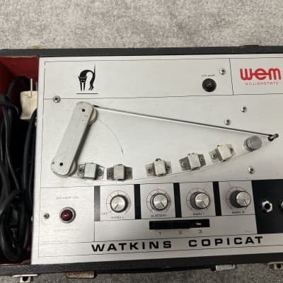 WEM Watkins Copicat Tape Echo 1970s - Metal with Black Case for sale