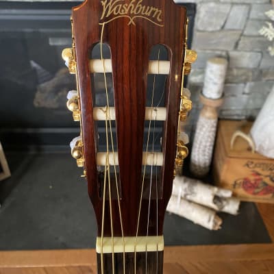 Washburn C64-CE Classical Acoustic mid-90s - natural image 2