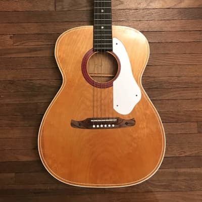 Vintage 1970 Fender F1010 Uni-Bar Acoustic Natural image 1