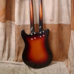 Mosrite Doubleneck 4/6 Bass Guitar  1973 Sunburst image 6
