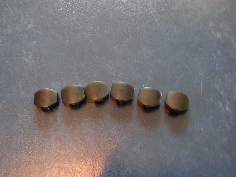 gotoh ebony tuner buttons 6 in line mini gears ebony Reverb