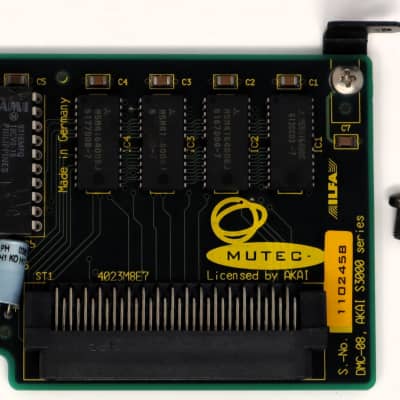 Mutec DMC-08 8MB RAM For Akai Professional S2800 S3000 S3200 CD3000 EXM 3008 EXM3008 1990s