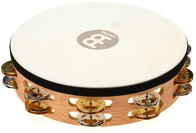 Meinl Percussion Recording-Combo Wood Tambourine - Double Row with Head image 1
