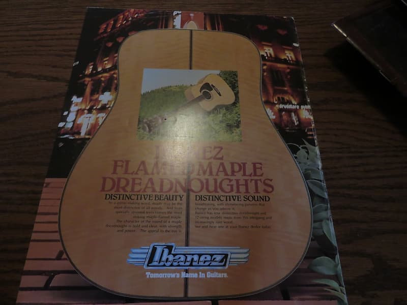 Ibanez Catalog 1981 Acoustic Maple Reverb