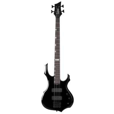Glarry Full Size 4 String Burning Fire Enclosed H-H Pickup Electric Bass Guitar with 20W Amplifier Bag Strap Connector Wrench Tool 2020s - Black image 14