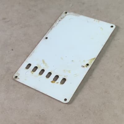 Vintage Fender Electric Guitar Strat Back Plate Tremolo Cover Heavy Aged Relic image 10