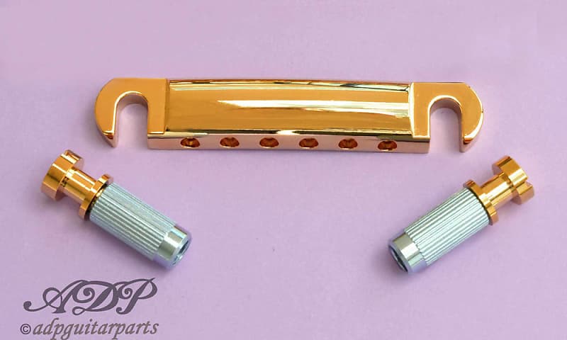 Gotoh Tailpiece GE101Z style Gibson Stoptail, Metric Zmac Gold image 1