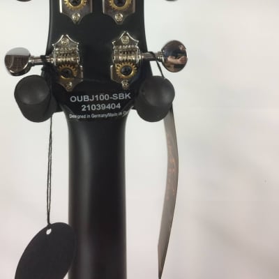 Ortega Guitars OUBJ100 4-String Banjolele Banjo-Ukulele, Satin Black w/ Bag image 5