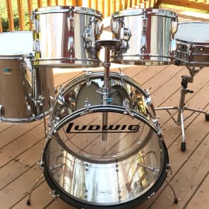 Ludwig Stainless Steel Big Beat Drum Set- Vintage 70s | Reverb Canada