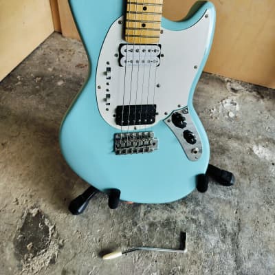 Partscaster Offset Jag-Stang 2000s - full scale - nitro sonic blue image 20