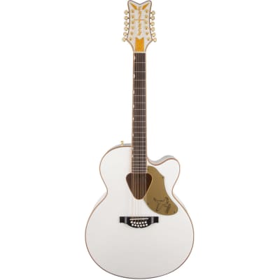 Gretsch  G5022CWFE-12 Rancher Falcon Jumbo 12-String Cutaway Electric, Fishman Pickup System, White for sale