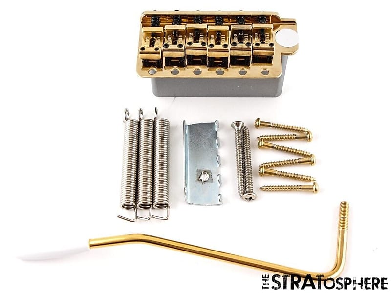 USA Fender SRV Stratocaster Strat GOLD TREMOLO + WHAMMY BAR, Reverb