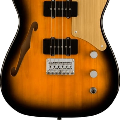 Squier Paranormal Cabronita Telecaster Thinline, Maple Fingerboard, Gold Anodized Pickguard, 2-Colo image 1