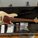 Fender American Standard Jazz V Olympic White Electric Bass Guitar 2008 w/ Mods