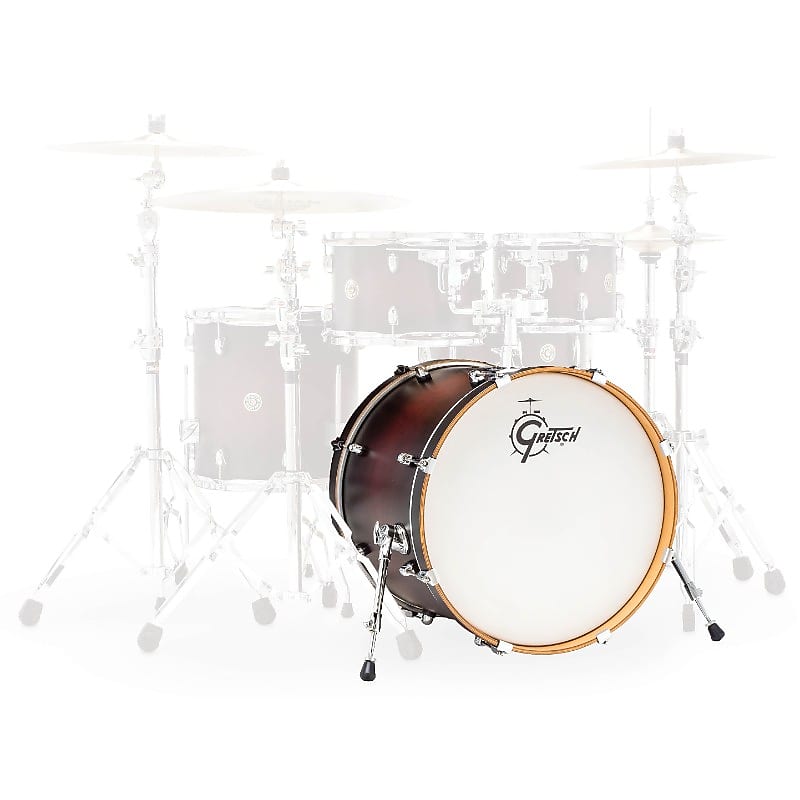Gretsch Catalina Maple Bass Drum 20x16 Satin Deep Cherry Burst image 1