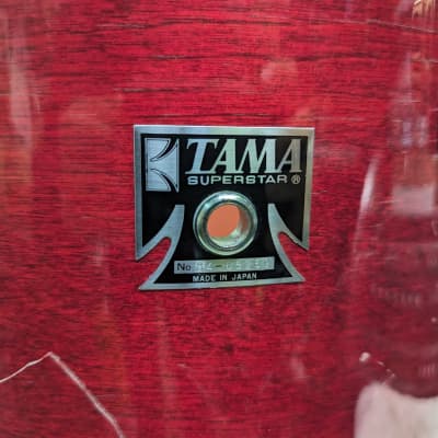 1984 Tama Superstar Japan Cherry Wine Lacquer 12 X 13" Tom - Looks Good - Sounds Great! image 2