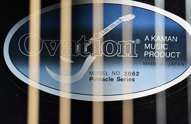 90's Ovation 3862 Pinnacle Series Trans Blue Rare Electric