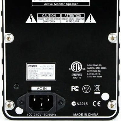 Fostex AMS-6301NE Powered Monitor Electronically Balanced & Unbalanced Inputs image 3