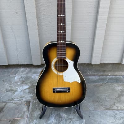 Harmony Silvertone Sears Roebuck Co. by Kay 319 1960s Acoustic Guitar Tobacco Sunburst image 1