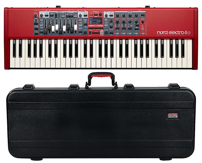 Nord Electro 6D 61 61-Key Semi-Weighted Stage Piano + Gator Cases TSA Case image 1