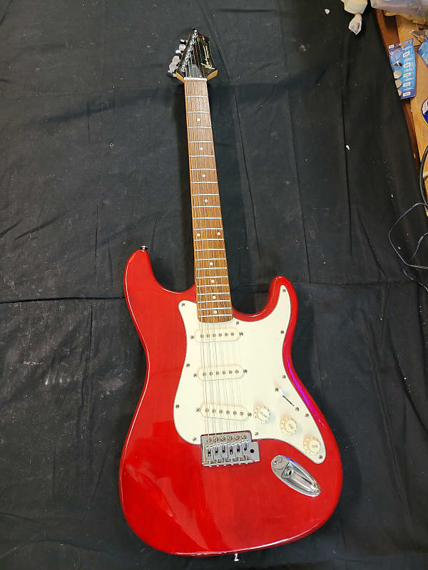 Kona Electric Guitar Red Reverb