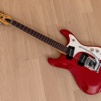 1960s Mosrite Ventures Model XII Vintage 12 String Electric Guitar Red w/ Case, USA-Made image 11