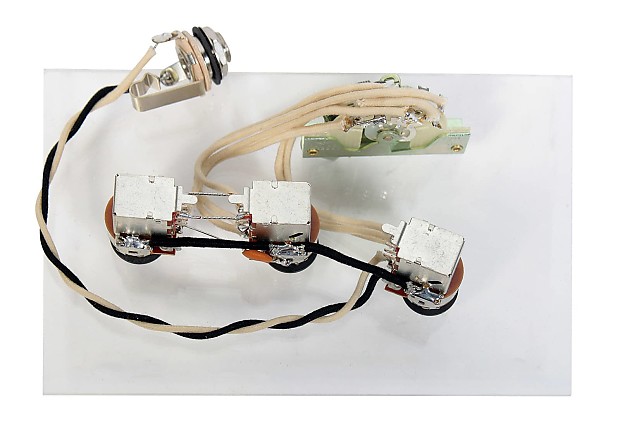 920D Custom Shop S3W-PRAILS 3-Way HSH Strat Wiring Harness for Seymour Duncan P-Rails image 1